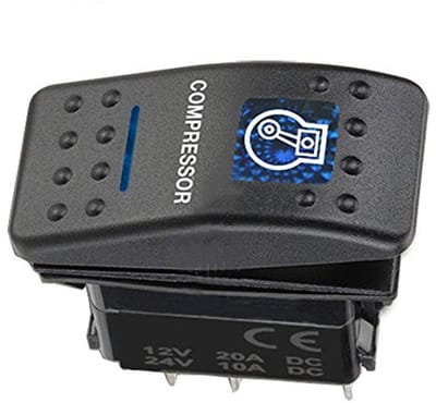 12V 20A LED Tuimelschakelaar met Waterdichte AAN/UIT Drukschakelaar voor Auto, Boot en Vrachtwagen