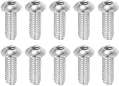 5/16-18x7/8" Hexagon Socket Head Schroeven - 10pcs RVS 304 - 18-8 Allen Hex Drive Vol Draad Fijn Draad UNC