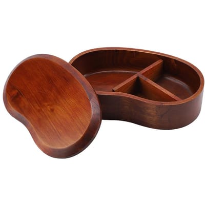 Boîte à lunch écologique en sapin et vieux pin laqué Type 2 black