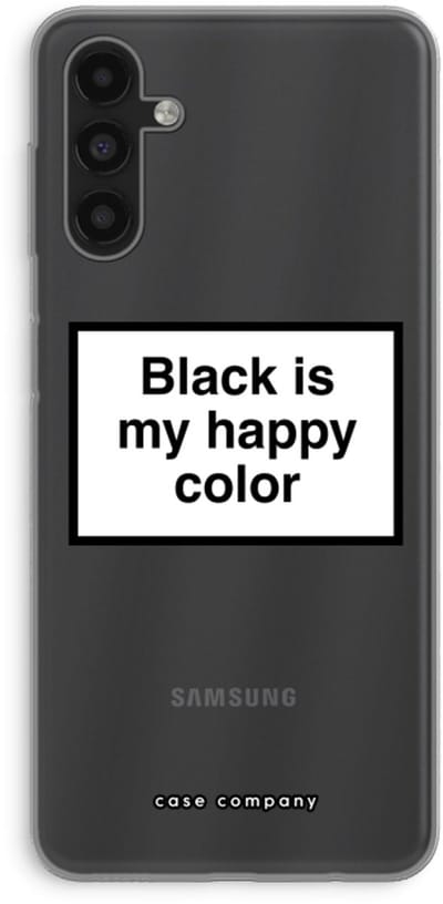 Case Company® - Hoesje geschikt voor Samsung Galaxy A13 5G hoesje - Black is my happy color - Soft Cover Telefoonhoesje - Bescherming aan alle Kanten en Schermrand
