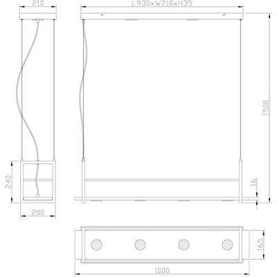 Hanglamp Steinhauer Tor 3298ZW – Zwarte moderne designlamp van metaal en kunststof, hoogte instelbaar van 40 tot 150 cm, ideaal voor binnengebruik