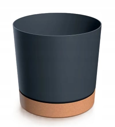 Prosperplast Tubo Serie - Plastic Bloempot - Antraciet - 19,9 cm - ECO Basis