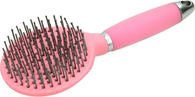 HB Ruitersport - Staart & Manenborstel - Soft Gel Handvat - Roze