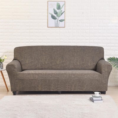 Bankhoes Vip Link Voor Spanje Dp Elastische Bankhoes Voor Woonkamer Stretch Hoezen Voor Hoek L-Vormige Bank 1-seater 90-140cm S gray