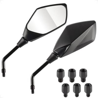 Spiegelset voor motorfiets, E4, E-MARK, E-goedgekeurd, quad, scooter, ATV, bromfiets