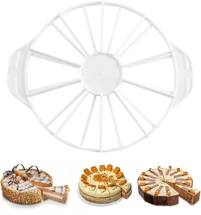 Taartsnijder Machine - Dessert Verdeel - Gelijke Porties - Verstelbare Snijder - 32.5cm Lengte - 10/12