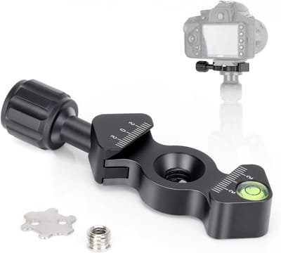 Quick Release Plate Clamp, Arca Swiss Type QR Klem met 3/8" - 1/4" Schroefadapter voor Statief en Monopod Bevestiging