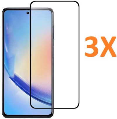Screenprotector Geschikt voor: Samsung Galaxy S25 Plus - Full 3x - screen protector - volledige glas - bescherming - beschermglas - ZT Accessoires