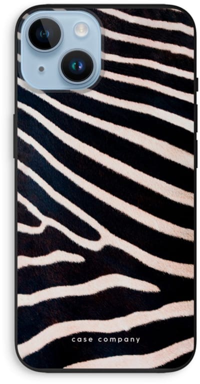 Case Company® - Hoesje geschikt voor iPhone 14 hoesje - Zebra - Biologisch Afbreekbaar Telefoonhoesje - Bescherming alle Kanten en Schermrand