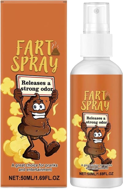 Vulspray Grappen - Nep Poep Spray - Hilarische Grappen - Krachtige Geur - 3.3 x 3.3 x 11.8 cm