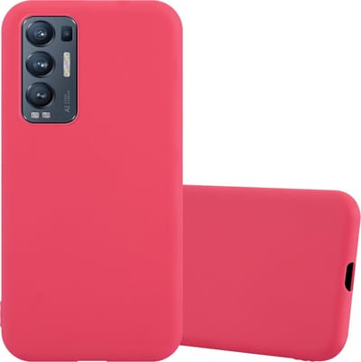 Cadorabo Hoesje geschikt voor Oppo FIND X3 NEO in CANDY ROOD - Beschermhoes gemaakt van flexibel TPU silicone Case Cover