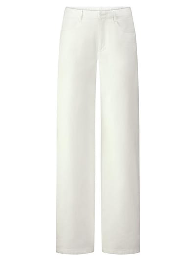 Wide Fit-jeans Van Peter Hahn wit