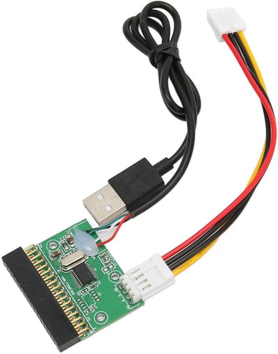 Allecto - Floppy Drive Adapter - USB Kabel Adapter - Plug and Play - 34 PIN - Geschikt voor 1,44 MB Floppydrive - Compact Formaat - Voor Windows en..