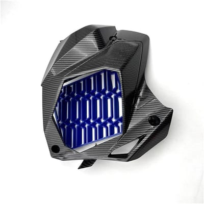 Motorfiets Radiator Grille - Beschermhoes Motor - Radiator Beschermen - Duurzaam ABS Plastic - 500 Gram - Rimpelblauw