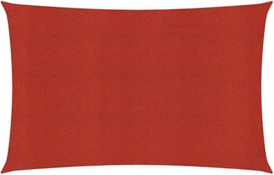 vidaXL - Zonnezeil - 160 - g/m² - 5x6 - m - HDPE - rood