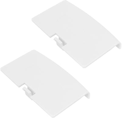 Dailygoods - 2 Stuks Vervangende Batterijhoezen voor Game Console Wit