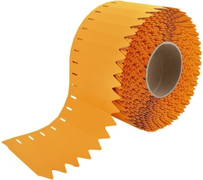 CombiCraft PVC steeketiketten op rol 25x120mm oranje - per 2000 etiketten
