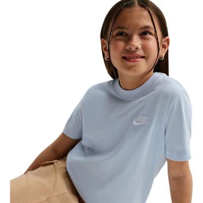 Nike Kinderen Futura Klassiek Logo Regular T-shirt (Hortensia Blauw)