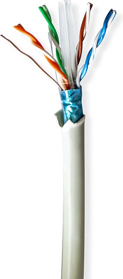 Nedis Netwerkkabel CAT6 – F/UTP – 50 Meter – AWG24 – LSZH – Grijs
