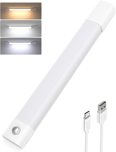 Kastverlichting LED met Bewegingsmelder - 30 cm, 50 LEDs, Dimbaar, Oplaadbaar, Onderbouwlamp voor Keuken, Kledingkast, Trap