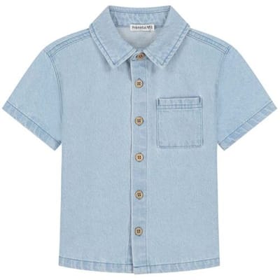 Prénatal peuter blouse Light Blue Denim 116 heren