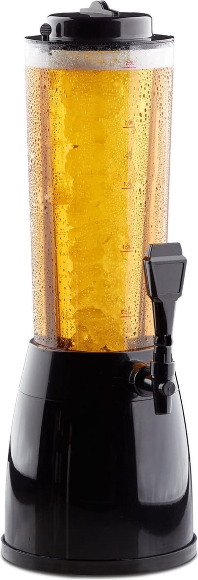 Doodadeals® Biertoren – Limonadetap – Biertap – Drankdispenser met Kraantje – 2.5 Liter – 50 x 23 x 18 cm