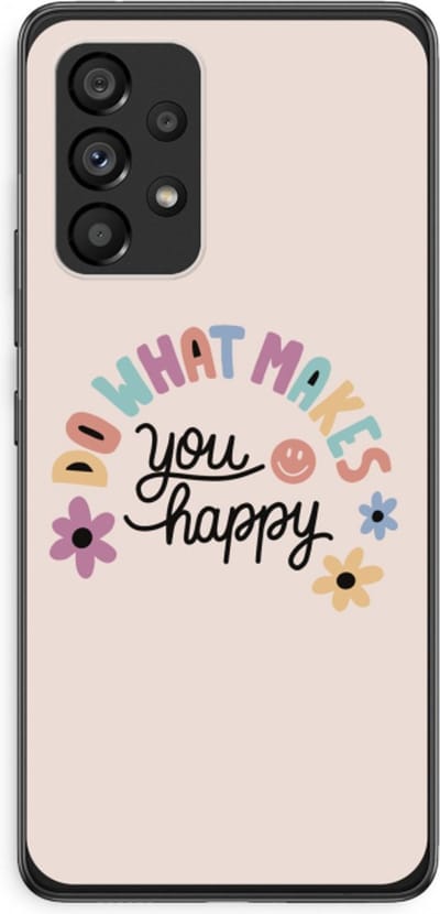 Case Company® - Hoesje geschikt voor Samsung Galaxy A53 5G hoesje - Happy days - Soft Cover Telefoonhoesje - Bescherming aan alle Kanten en Schermrand