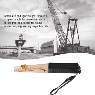 Dailygoods- Voelermaat 1-15 mm - Wigvormig Meetinstrument - Nauwkeurigheid 0,2 mm - Lichtgewicht - Handzaam - Voor Vlakheidsafwijkingen - Gapmeter