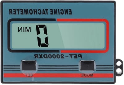 Digitale Toerenteller - Motor Meter - Motoren Monitoren - Waterdicht Ontwerp - LCD Display - Zwart