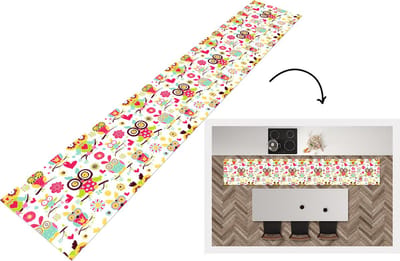 Keukenloper - Loper keuken - Patronen - Uil - Dieren - 300x50 cm - Keukenloper vinyl