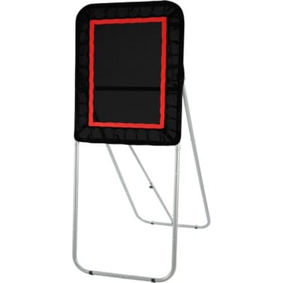 VEVOR Opvouwbare Lacrosse Rebounder voor in de achtertuin, 90 x 120 cm volleybalnet, Pitchback Throwback honkbal-softbalretour trainingsscherm, verstelbare hoek, schietoefenmuur, zwart