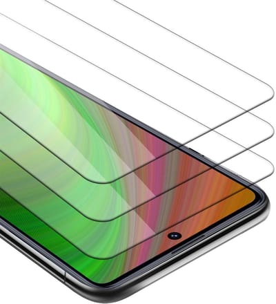 Cadorabo 3x Screenprotector geschikt voor Samsung Galaxy M51 - Beschermende Pantser Film in KRISTALHELDER - Getemperd (Tempered) Display beschermend glas in 9H hardheid met 3D Touch