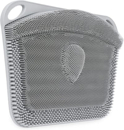 Antislip Douchemat voor Voeten - Voetscrub en Massage Mat voor Effectieve Voetverzorging - Grijs 44 x 33 cm