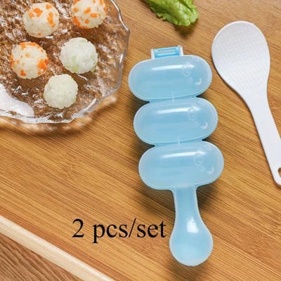 2 stuks/set Doe-het-zelf Rijstbalvorm, 3-in-1 Rijstbal Shaker Kit, Creatieve Rijstbalmaker, Geschikt voor Lunchboxen en Keukengebruik