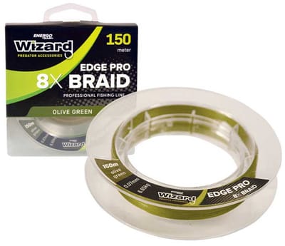 Wizard Edge Pro 8x Gevlochten Vislijn 150 M Transparant 0.180 mm