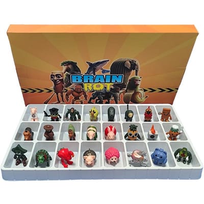 24 stuks/Set Tung tung tung Sahur Figuren V1 V2 V3 Serie PVC Italiaanse Hersenkronkel Tun Tung Tung Sahur Actiefiguren Speelgoed Model Speelgoed