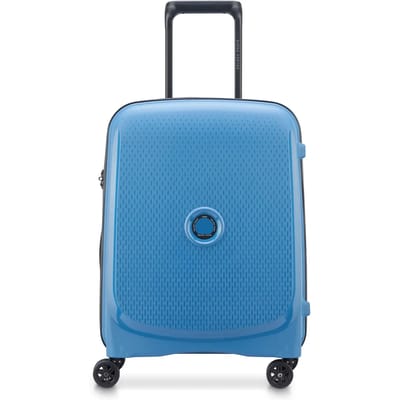 Delsey Belmont Plus Handbagagekoffer 55 cm – Gerecycled PP – 33L – 2,7 kg – TSA Slot – 4 Dubbele Wielen - Zinc Blue