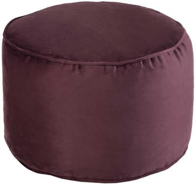 Loft 25 Premium Round Velvet Bean Bag Footstool - Inside Home Living Room Stuffed Bean Bag Pouf - ShopVlot
