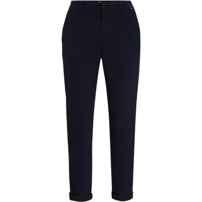 Boss Slanke chino’s voor dames (Middenblauw)
