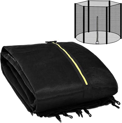Trampoline net - Vervangingsnet veiligheid - Veilig springen - Universele pasvorm - 6ft 8ft 10ft - Zwart