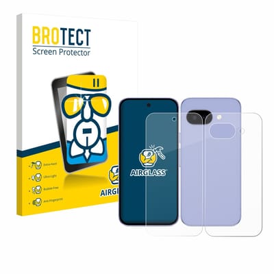 Screenprotector voor Google Pixel 9a (Voor+Achter) Beschermglas transparant