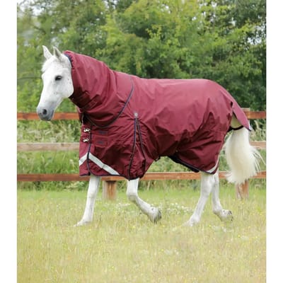 Waterdichte paardendeken met halsbedekking Premier Equine Buster 400 g