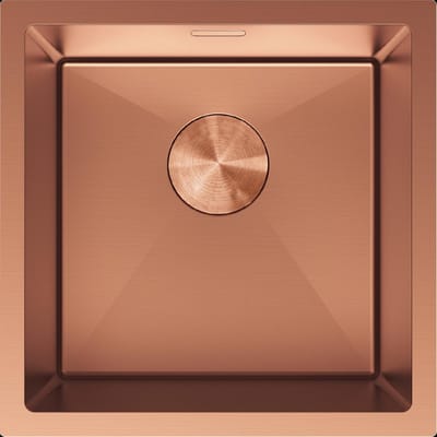 Mexen Trixo roestvrijstalen spoelbak 1-kamer 440 x 440 , koper - 6413441000-65