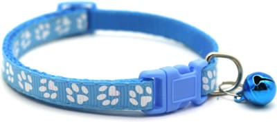 Kattenhalsband met belletje - Verstelbaar - 19 / 32 cm - Kattenbandje - Halsband kat - Cat - Kitten - Katten halsband - Licht blauw