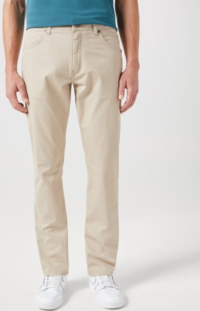 Wrangler - Greensboro 803 - Heren Regular-fit - Plaza Taupe