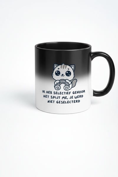 Ik Heb Selectief Gehoor - Magische Koffiemok