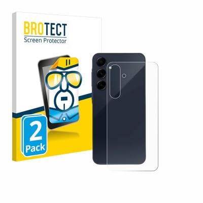 BROTECT - Screenprotector voor Samsung Galaxy A55 5G (Achterkant) - Folie Beschermfolie transparant 2 Stuks