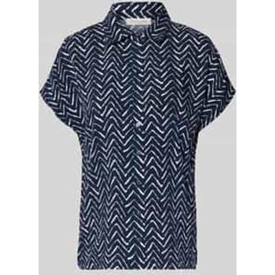relaxed fit blouse van viscose in all-over look
