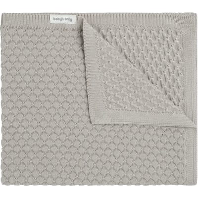 Baby's Only Gebreide wiegdeken - Baby deken Sky-Chunky - Dekentje voor jongens en meisjes - 0.7 TOG - 70x95 cm - Urban Taupe