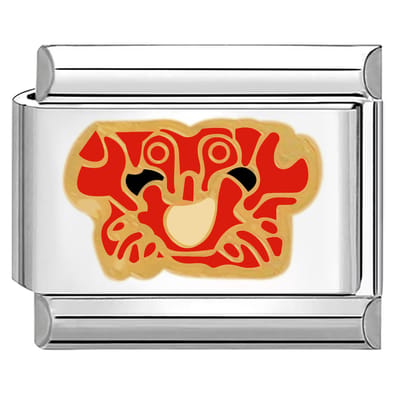 Quiges - Schakel - Bedel - 9mm - charms - Krab - Geschikt voor - armband - Schakelarmband - italy bedels armband